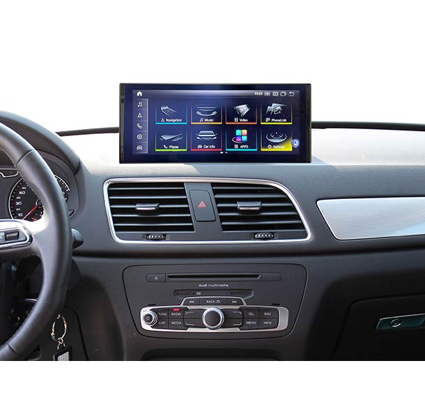 10.25''/12.3'' Android 14 GPS screen for Audi Q3 2013-2018 CarPlay Android Auto
