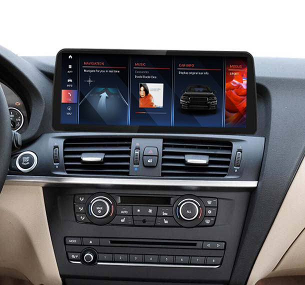 12.3'' Android 14 GPS screen for BMW X3/X4 F25/F26 (2011-2016) CarPlay Android Auto