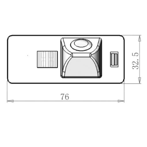 Aftermarket Backup Camera for Audi A1 / A4(B8)/ A5 S5 Q5 and Audi TT