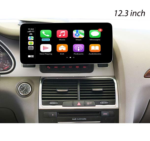 10.25''/12.3'' Android 13 GPS for Audi Q7 2006-2015 Wireless CarPlay Android Auto